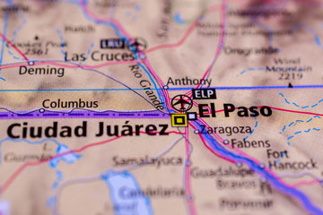 El Paso International Airport location