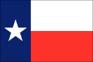 Texas map logo - Texas state flag